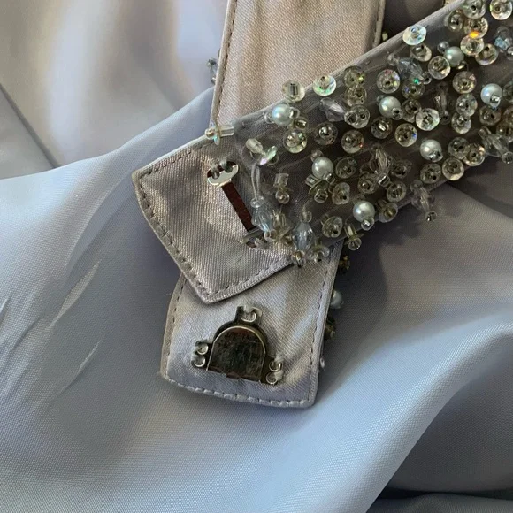 Cache Metallic Silver Halter Dress - Picture 15 of 16